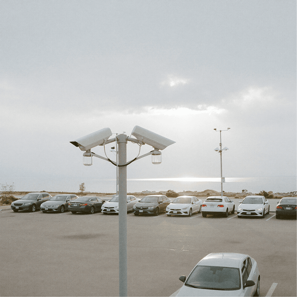 Covered parking lot